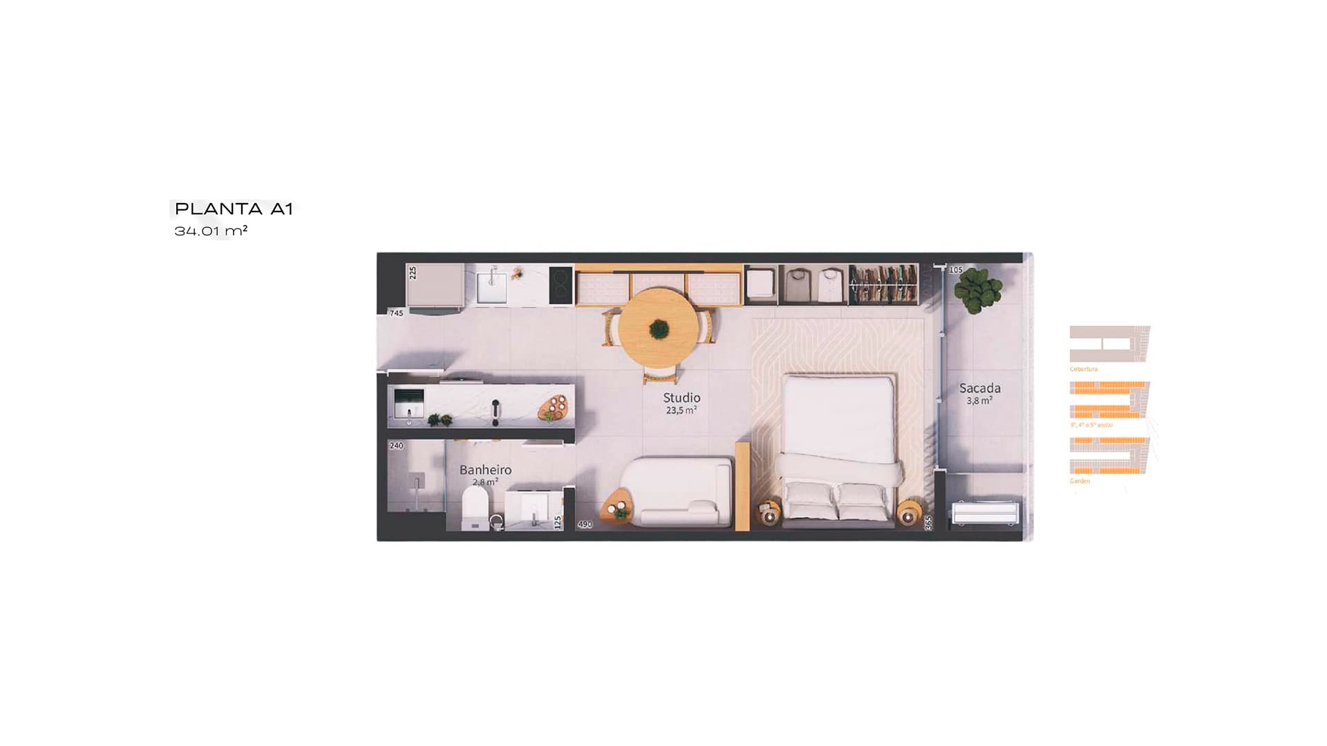 Planta baixa — Studio A1