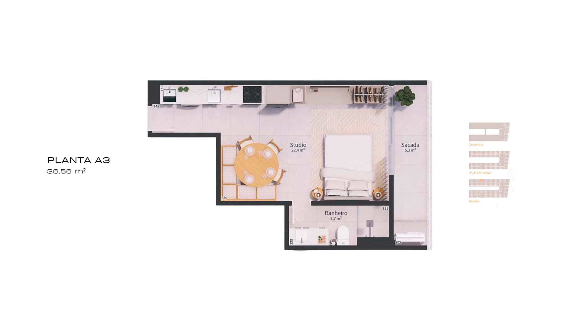 Planta baixa — Studio A3
