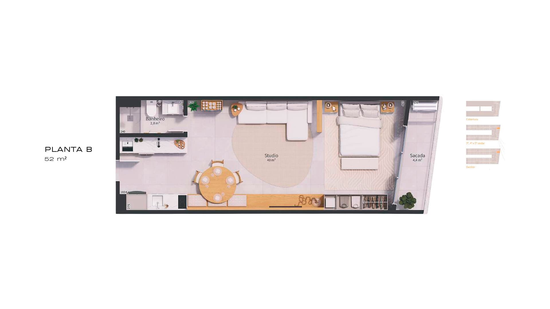 Planta baixa — Studio B