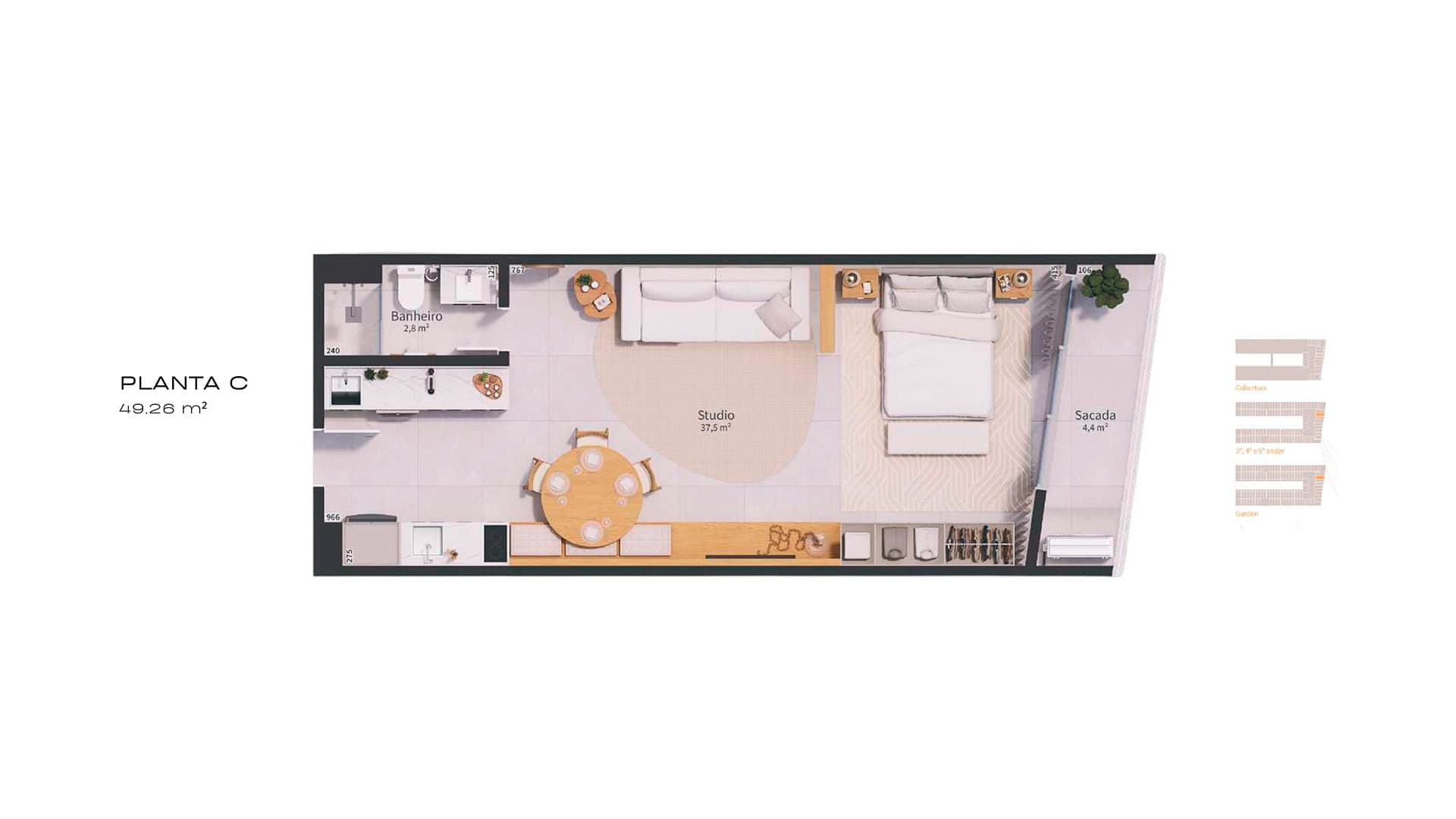 Planta baixa — Studio C
