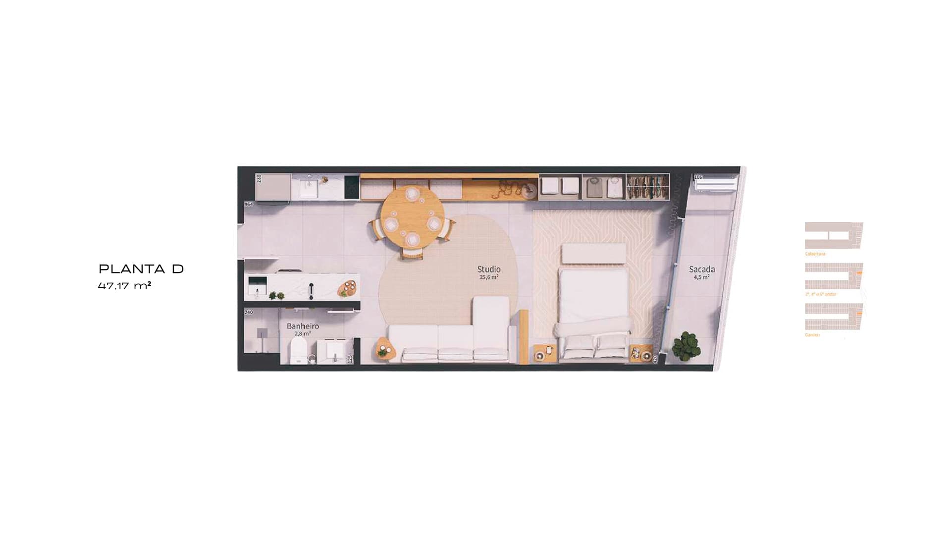 Planta baixa — Studio D
