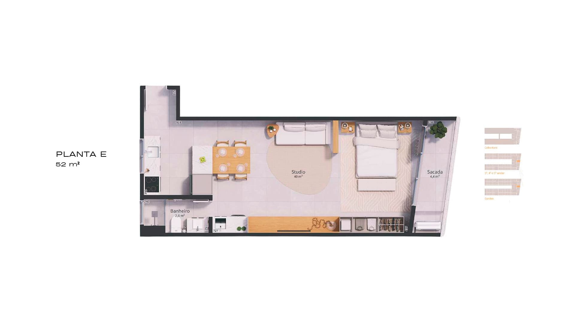 Planta baixa — Studio E