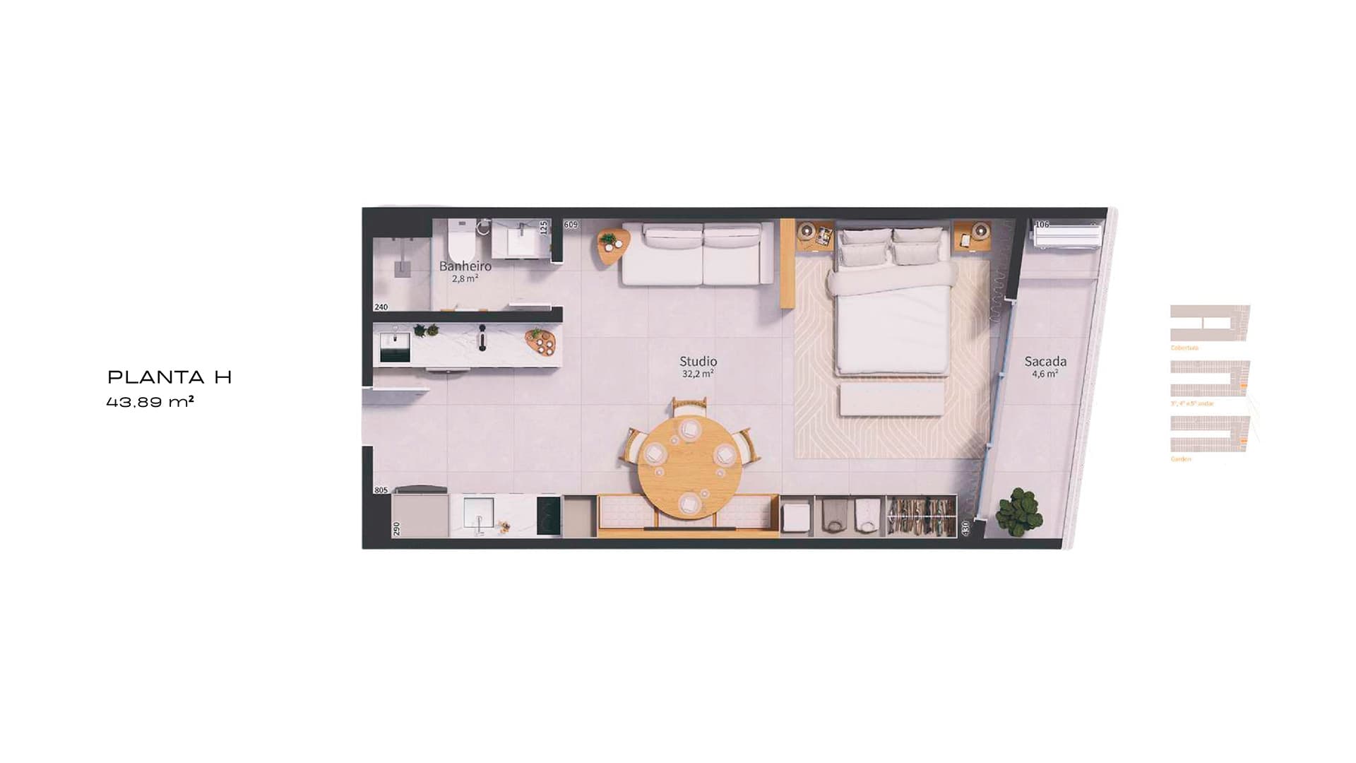 Planta baixa — Studio H