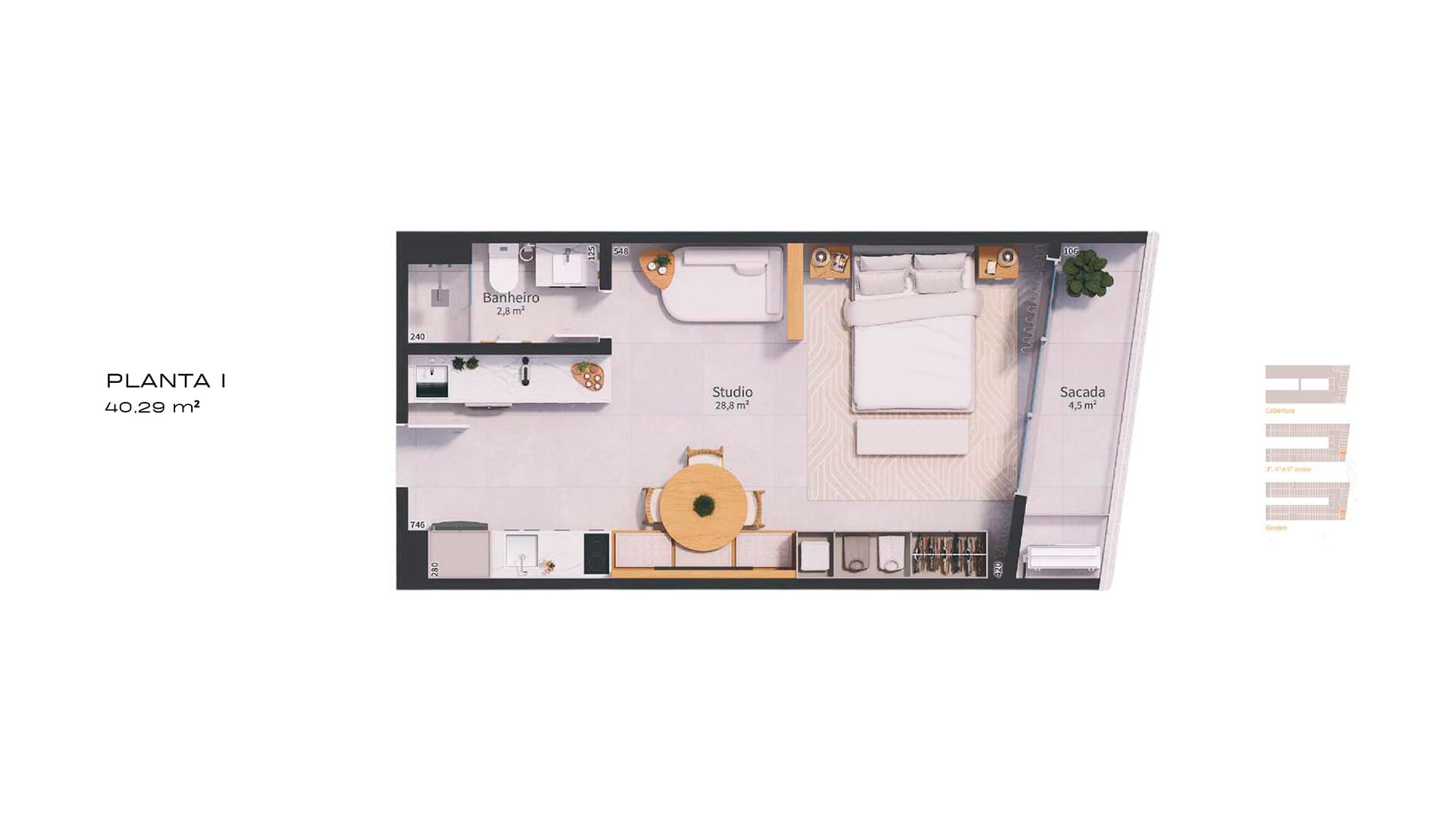Planta baixa — Studio I