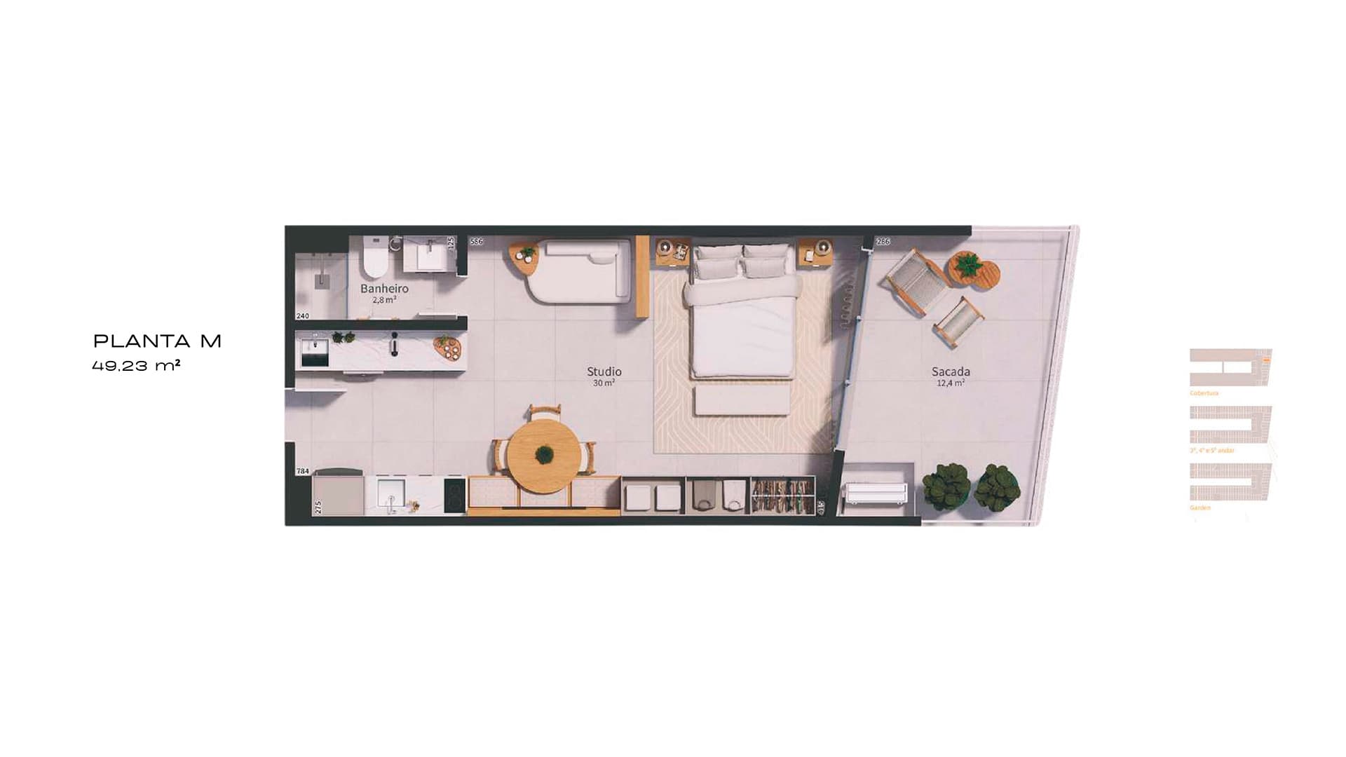 Planta baixa — Studio M