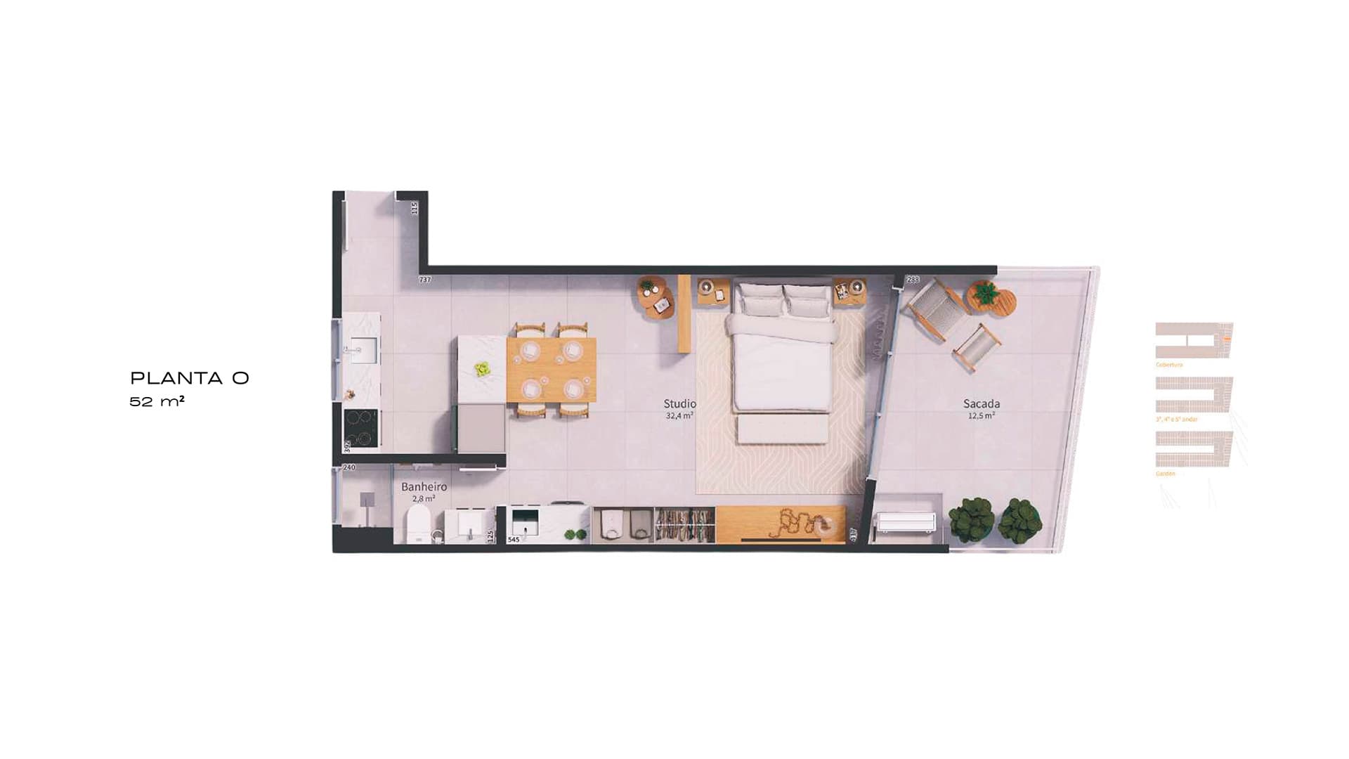 Planta baixa — Studio O
