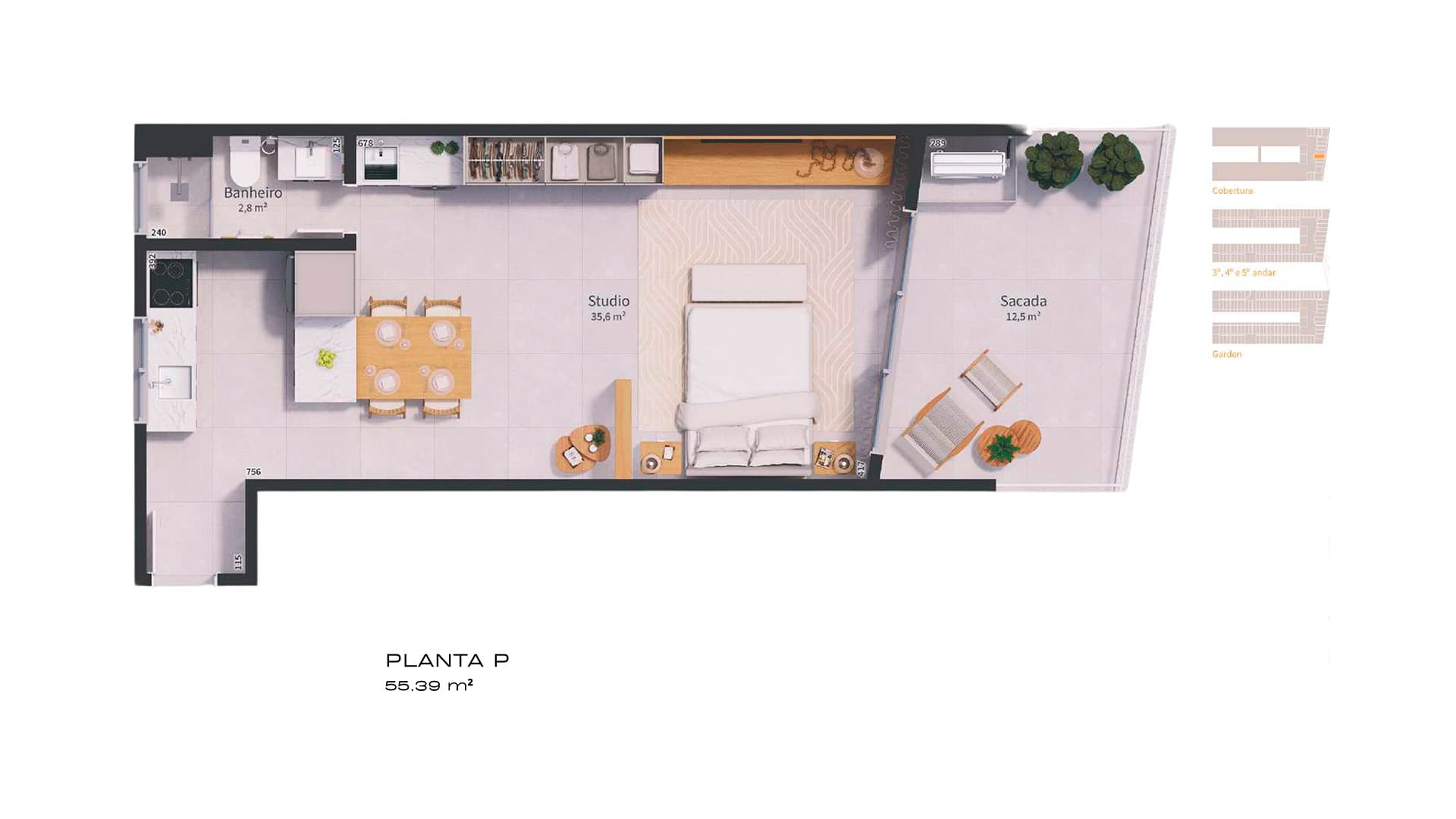 Planta baixa — Studio P