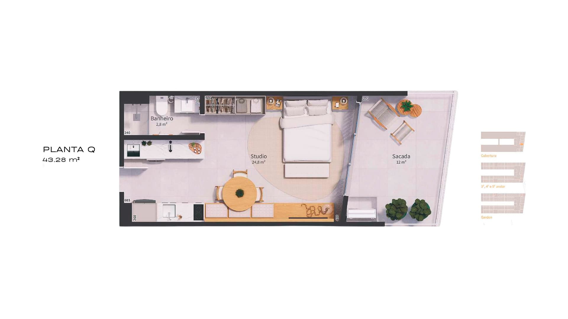 Planta baixa — Studio Q